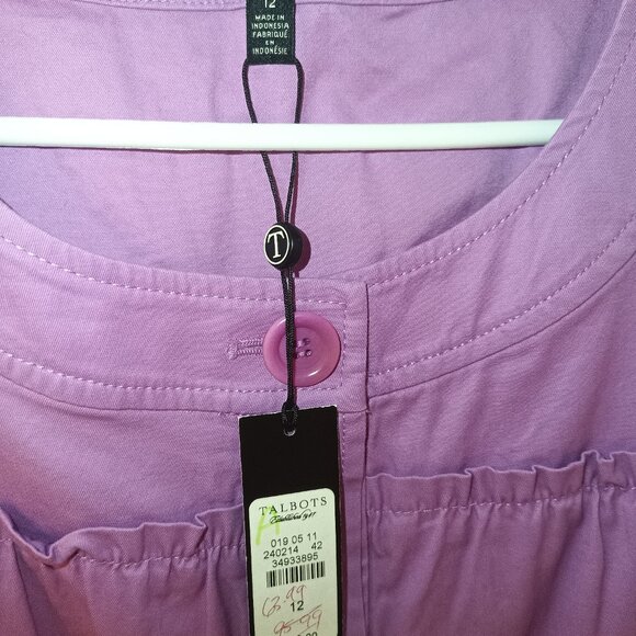Talbots top purpilish-pink 12 - Picture 10 of 10